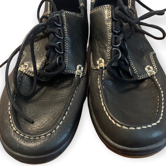 Nike Black Leather Boat Shoes  Mens sz 9 - Picture 4 of 8